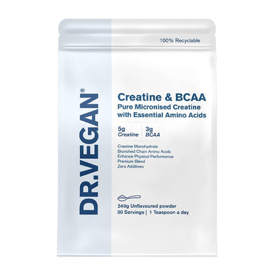Creatine (5g) & BCAA (3g) 30 servings Unflavoured Powder 240g