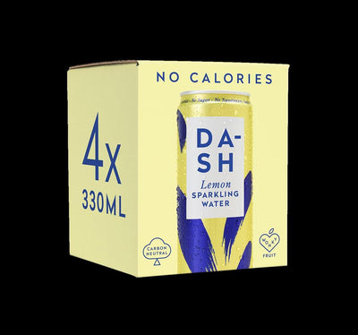 Dash Water Sparkling Lemon 4pck x 330ml