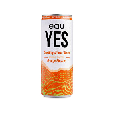 eauYES Orange Blossom Sparkling Mineral Water 330ml