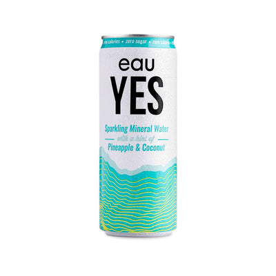 eauYES Pineapple & Coconut Sparkling Mineral Water 330ml