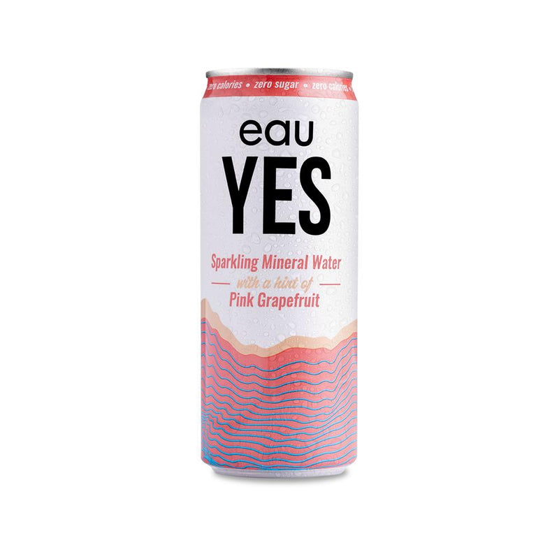 eauYES Pink Grapefruit Sparkling Mineral Water 330ml