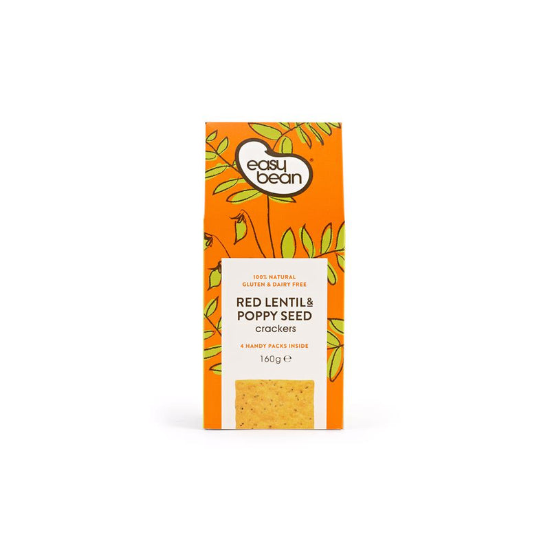 Red Lentil & Poppy Seed Crackers 150g