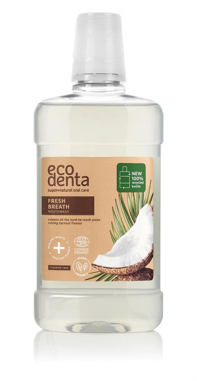 Ecodenta certified organic minty coconut mouthwash 500ml