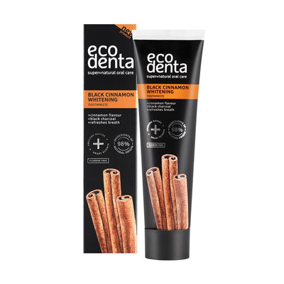 Ecodenta black cinnamon whitening toothpaste 100 ml