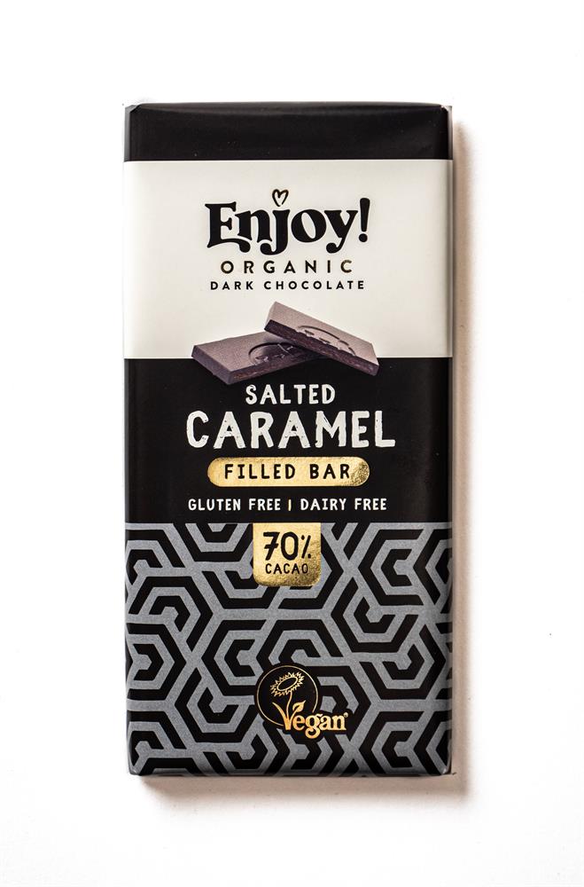 Enjoy Vegan Salted Caramel Filled Bar 70g