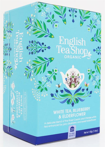 White Tea Blueberry & Elder Flower - 20 Tea Bag Sachets