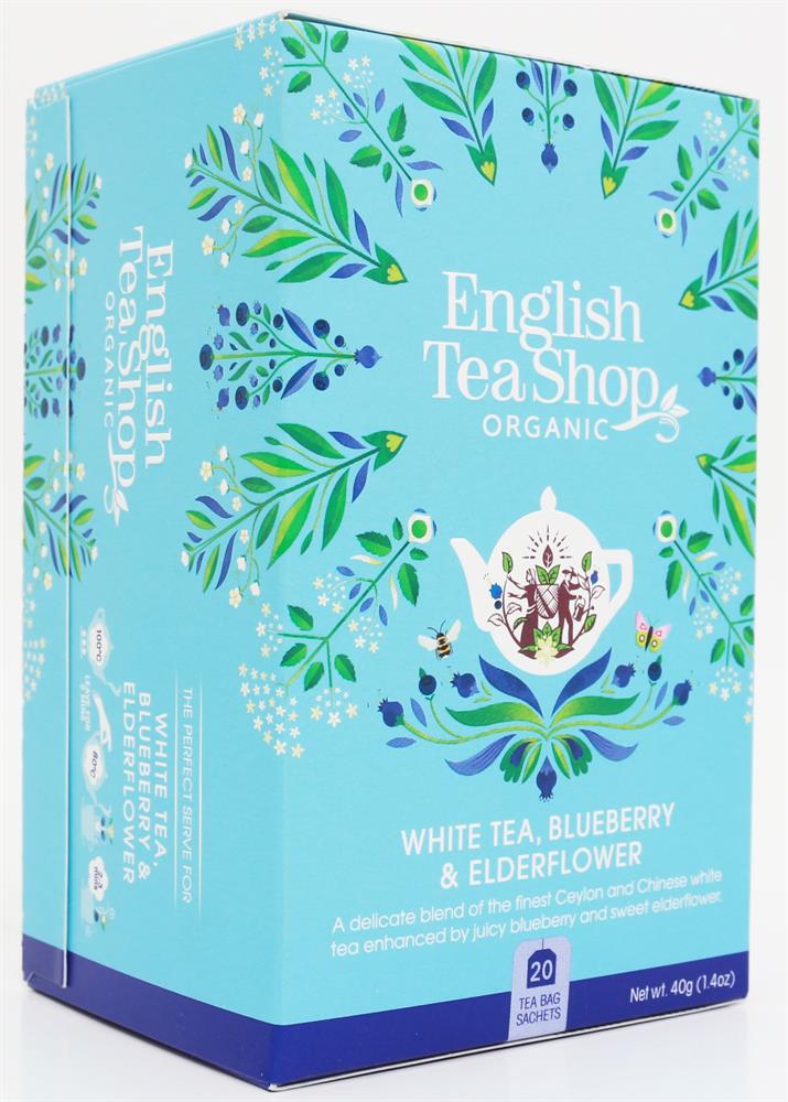 White Tea Blueberry & Elder Flower - 20 Tea Bag Sachets