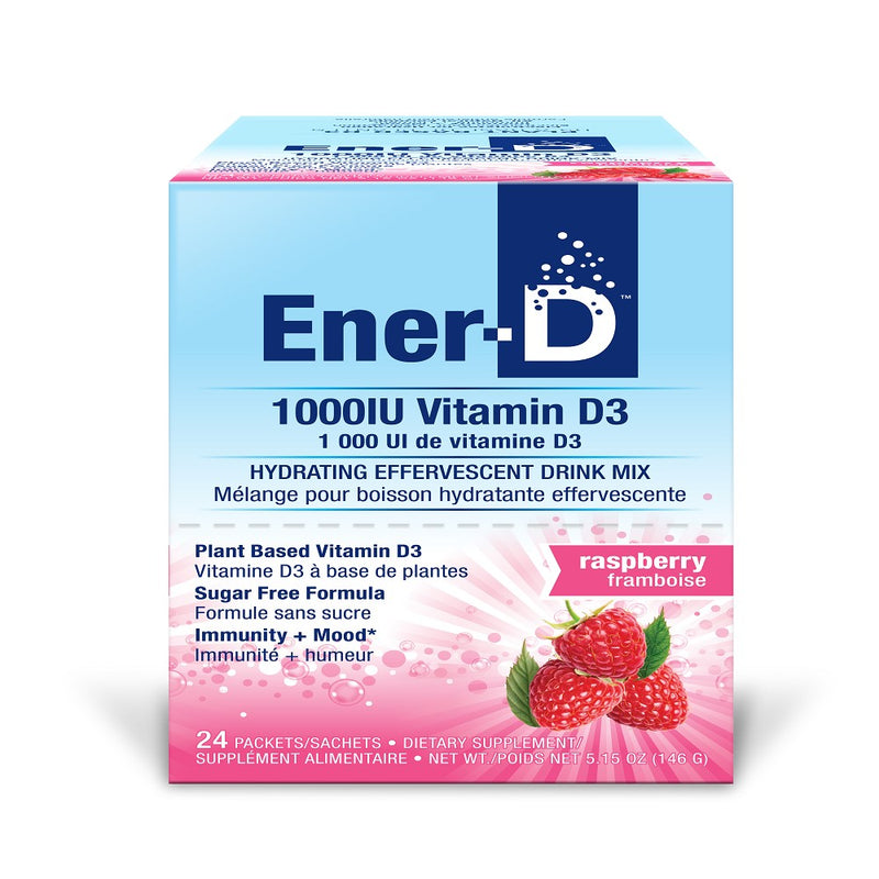 Vitamin D3 1000IU Sugar Free Drink Mix Raspberry