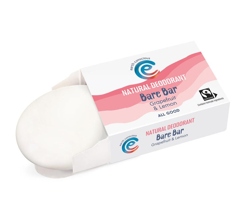 Earth Conscious Bare Bar Natural Deodorant - Pure Unscented 90g