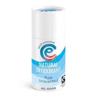 Earth Conscious Natural Deodorant Stick - Pure Unscented - 60g