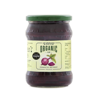 Organic Raw Fermented Sliced Beetroot 500g