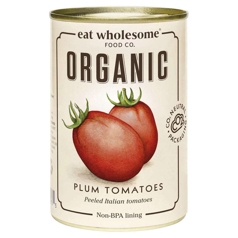 Eat Wholesome Organic Peeled Plum Tomatoes 400g