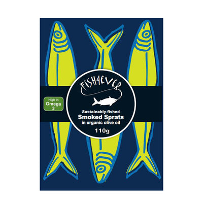 Smoked Sprats in Organic Extra Virgin Olive Oil 110g