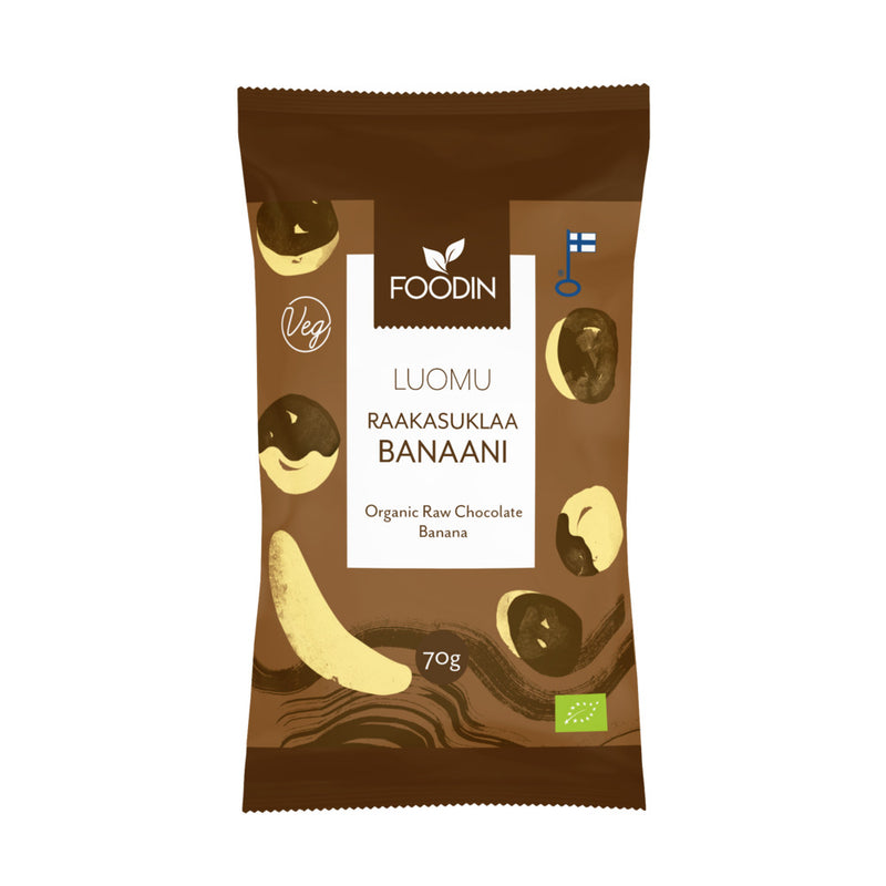 Organic Raw Chocolate Coated Banana 70G