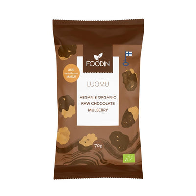 Organic Raw Chocolate Coated Mulberries 70g