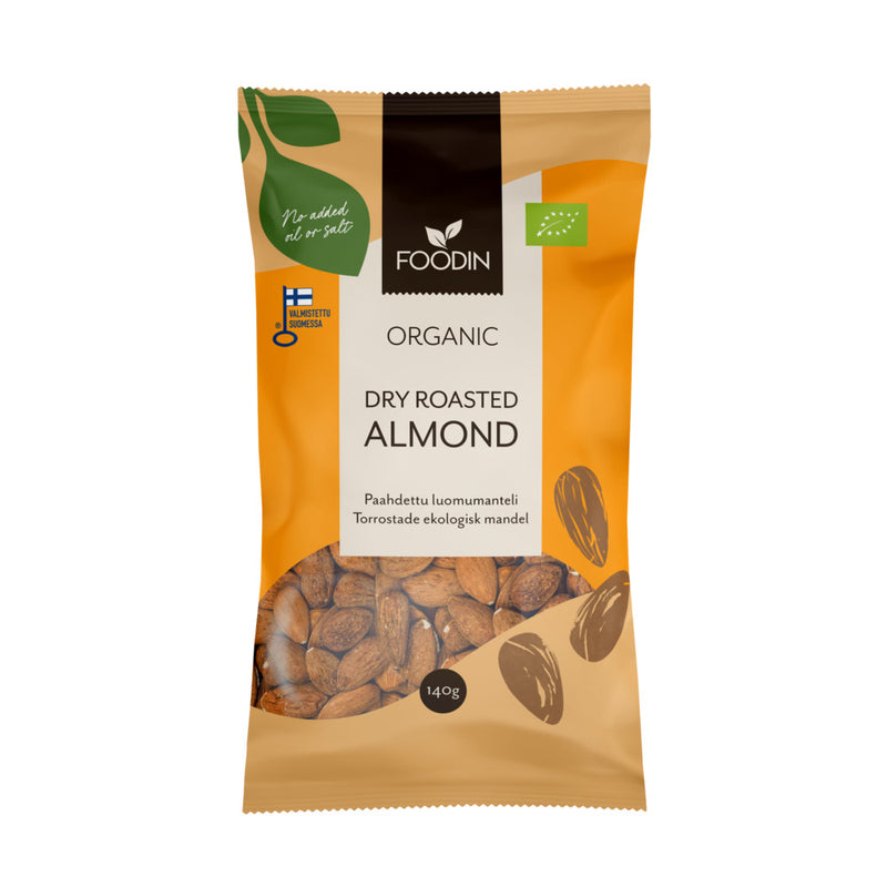 Organic Dry Roasted Almonds 140g