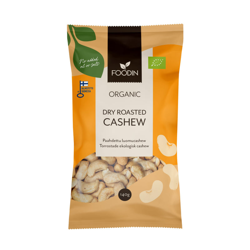 Organic Dry Roasted Cashews 140g