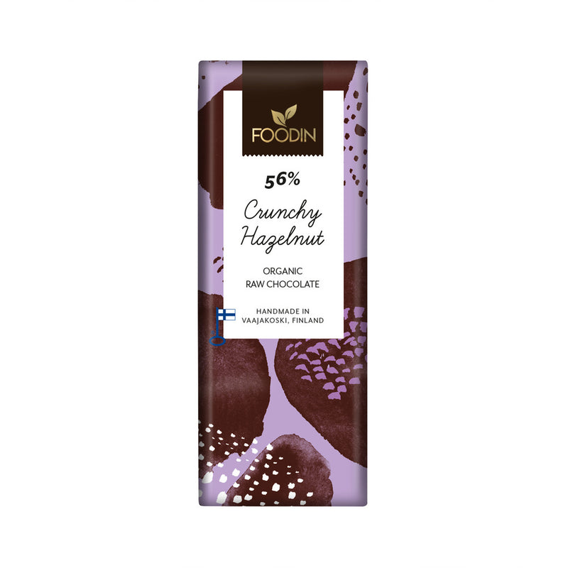 Organic Raw Chocolate Crunch Hazelnut 54%