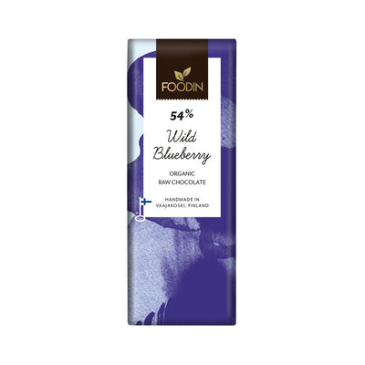 Organic Raw Chocolate Bilberry 54% 40g