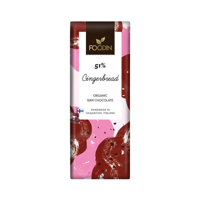 Organic Raw Chocolate Gingerbread 51%