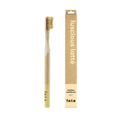 Bamboo toothbrushes Luscious Latte - Beige Soft