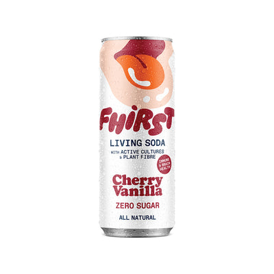 FHIRST Living Gut Soda Cherry Vanilla Probiotic + Prebiotic 330ml