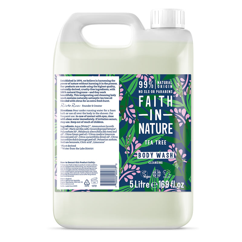 Faith in Nature Tea Tree Body Wash 5 Litre