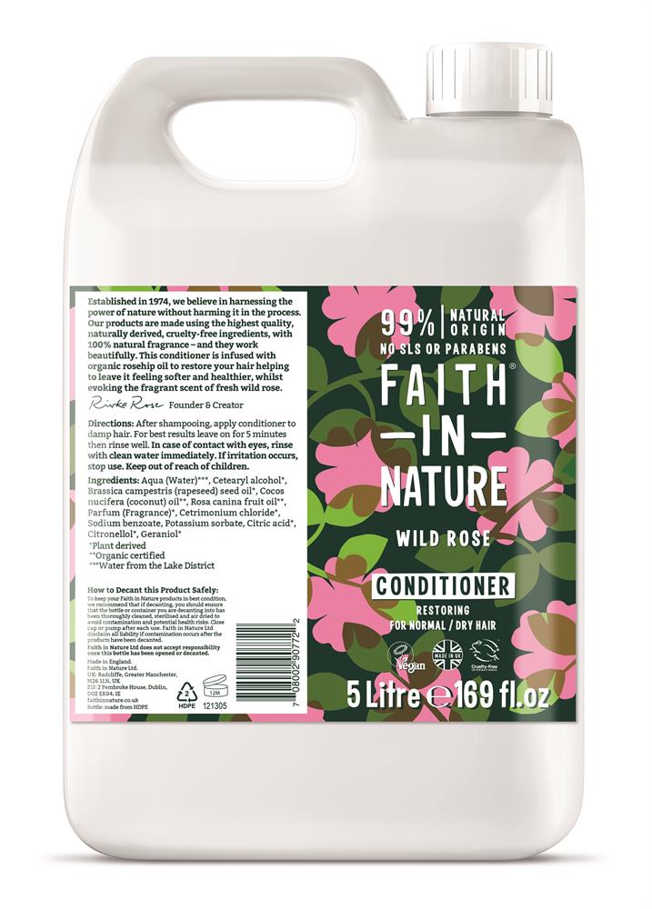 Faith in Nature Wild Rose Conditioner 5 Litre