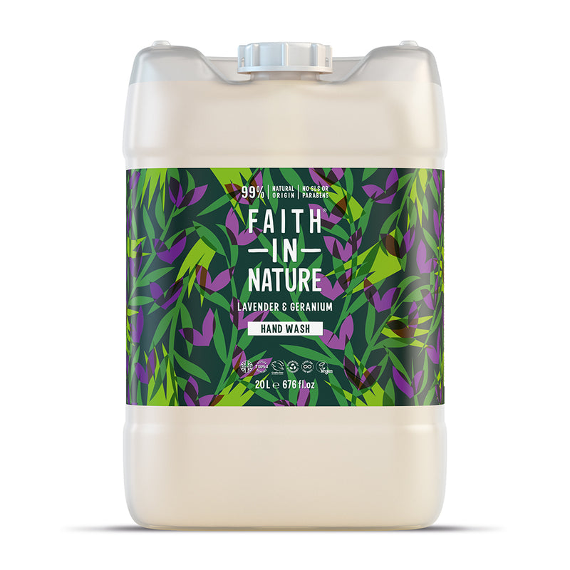 Faith in Nature Lavender & Geranium Hand Wash 20 Litre