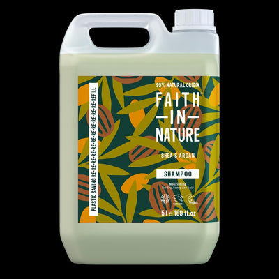 Faith in Nature Shea & Argan Shampoo 5 Litre