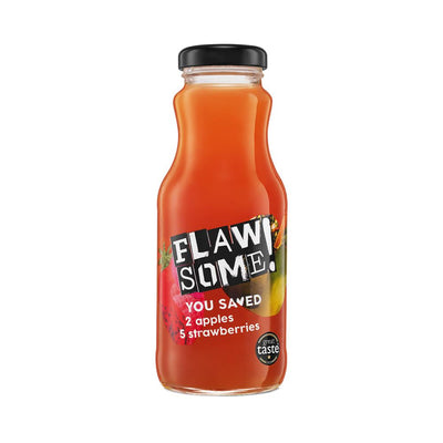 Apple & Strawberry cold-pressed Juice Glass 250ml