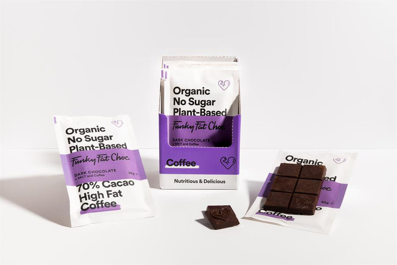 Organic Sugar-free Functional Coffee Chocolate Bar 50g