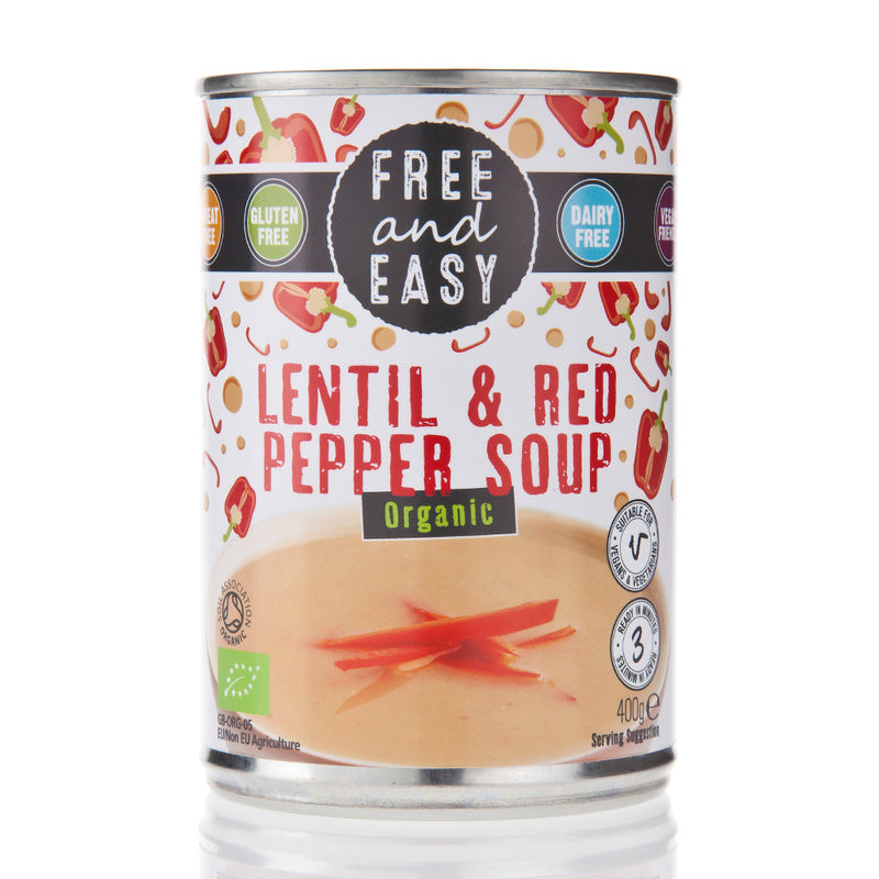 Organic Lentil Red Pepper Soup 400g