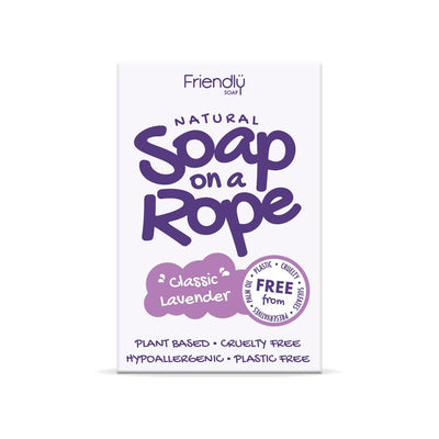 Lavender - Natural Soap On  A Rope 125g