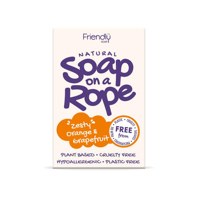 Orange & Grapefruit - Natural Soap On  A Rope 125g