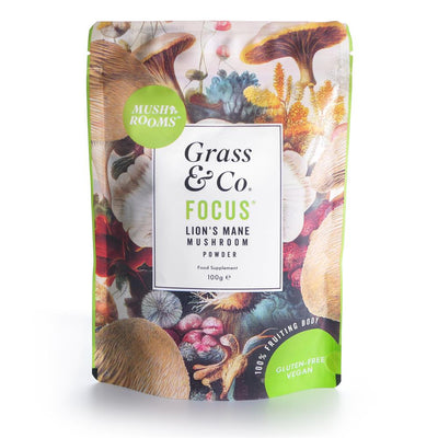 FOCUS Mushrooms Powder with Ginseng + Omega 3. 100g