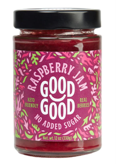 GOOD GOOD Raspberry Jam 330g - No Added Sugar