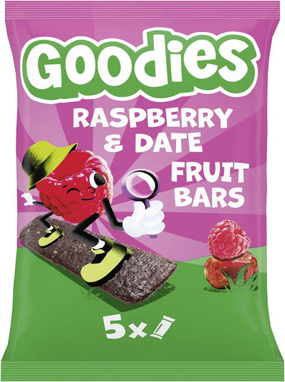 Goodies Kids Snack Raspberry & Date Fruit Bars Multipack 5x20g
