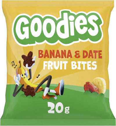 Goodies Kids Snack Banana & Date Fruit Bites 20g