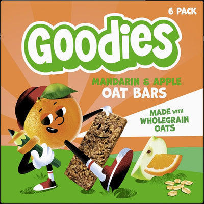 Goodies Kids Snack Mandarin & Apple Oat Bars Multipack 6x23g
