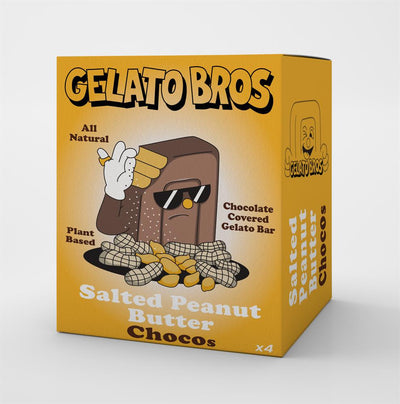 Gelato Bros Salted Peanut Butter Chocos 4 x 50ml