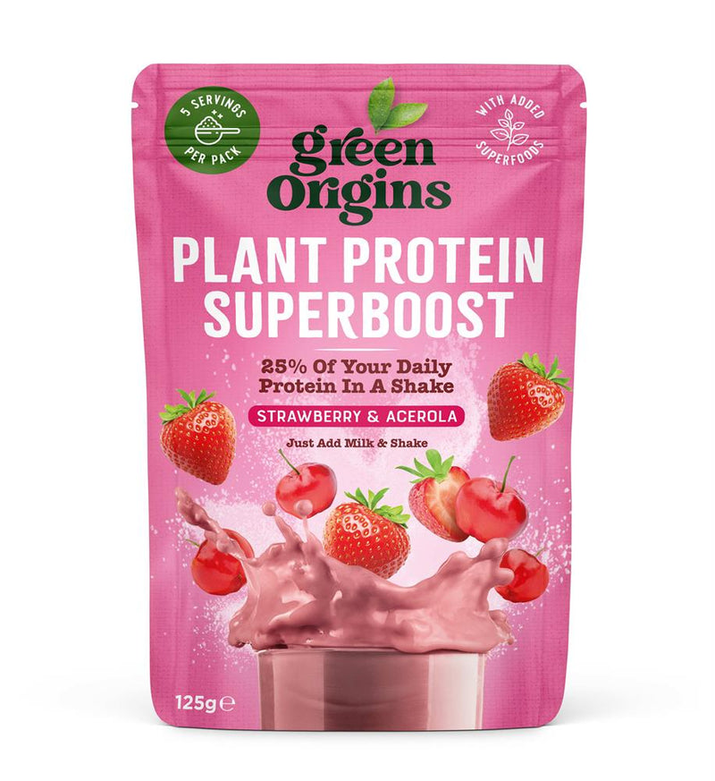 Strawberry & Acerola Plant Protein Superboost 125g