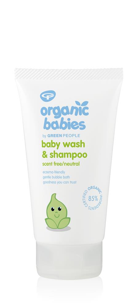 Organic Babies Baby Wash & Shampoo Scent Free 150ml