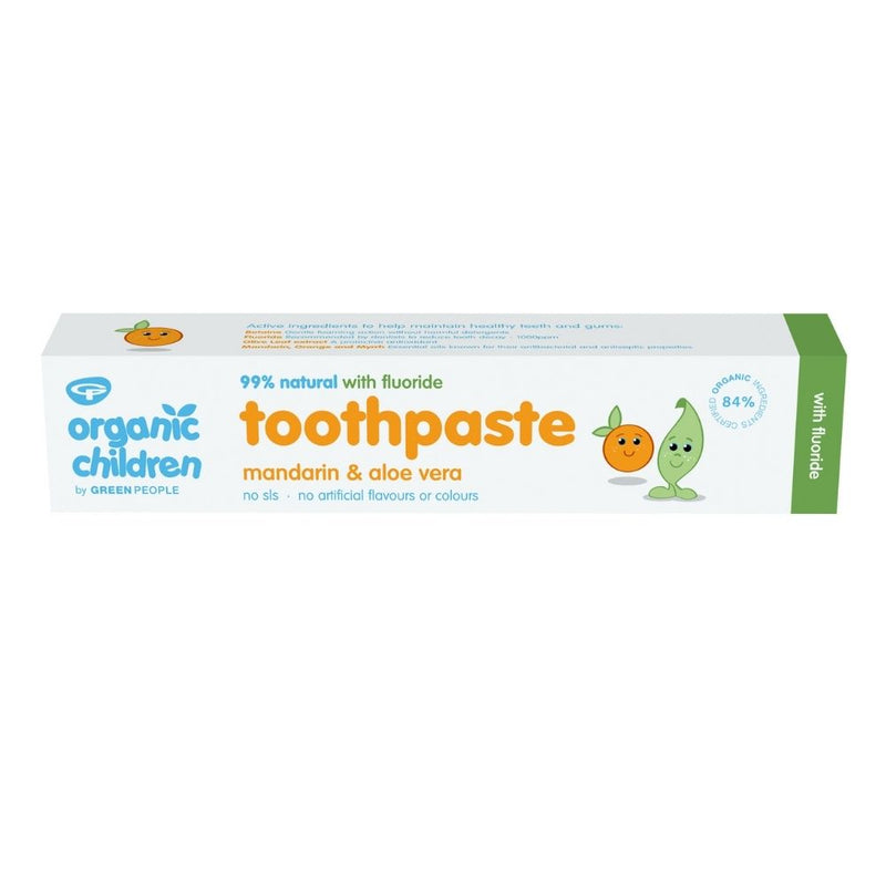 Organic Children Mandarin & Aloe Vera Toothpaste with Fluoride