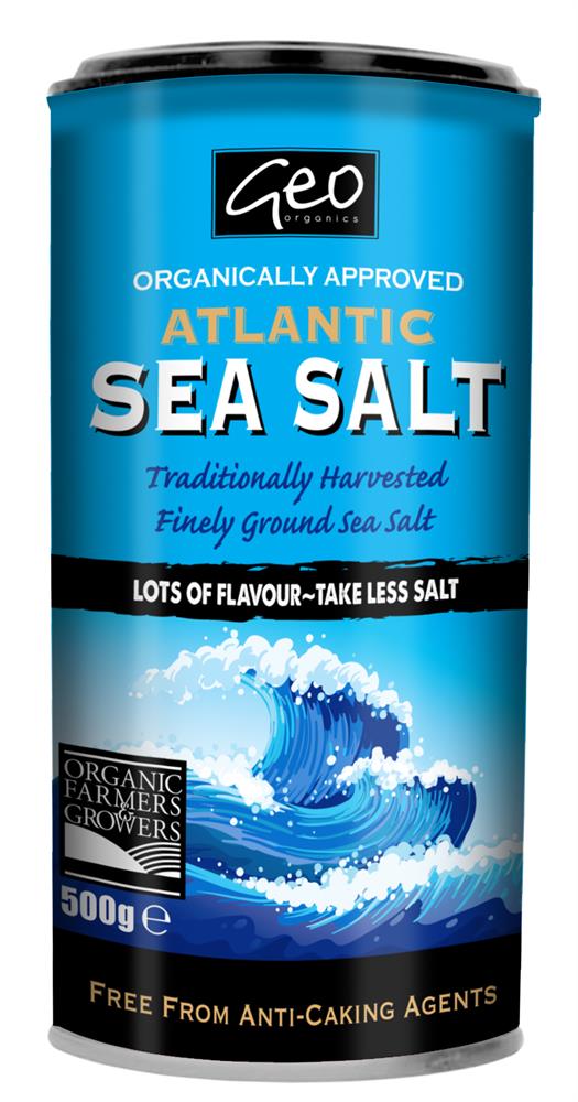 Organically Approved Atlantic Sea Salt Shaker 500g