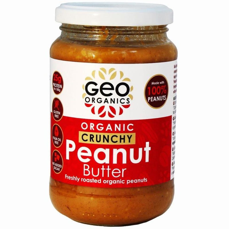 Peanut Butter - 100% Organic Peanut Butter Crunchy 350g