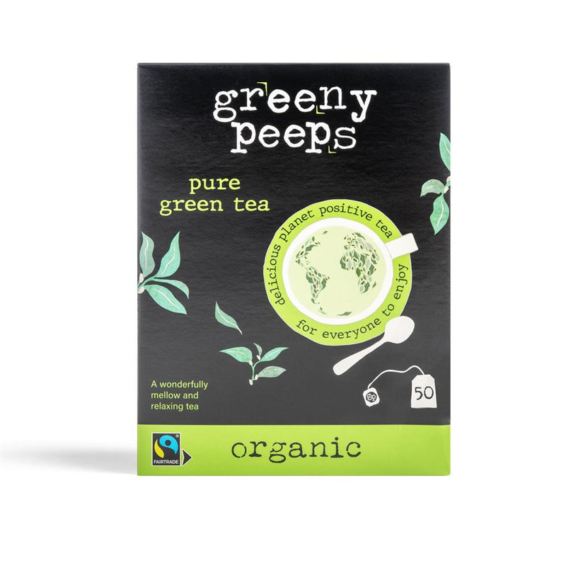 Greenypeeps Organic Green Tea (50 x 2gm Teabags)