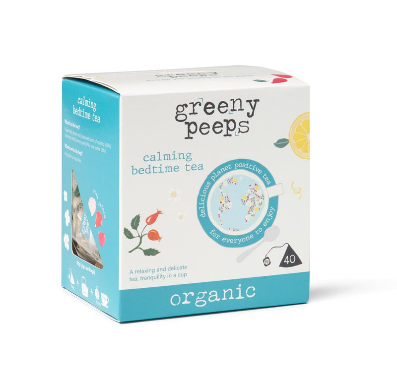 Greenypeeps Organic Calming Bedtime Herbal Tea (40 x 2gm Teabags)