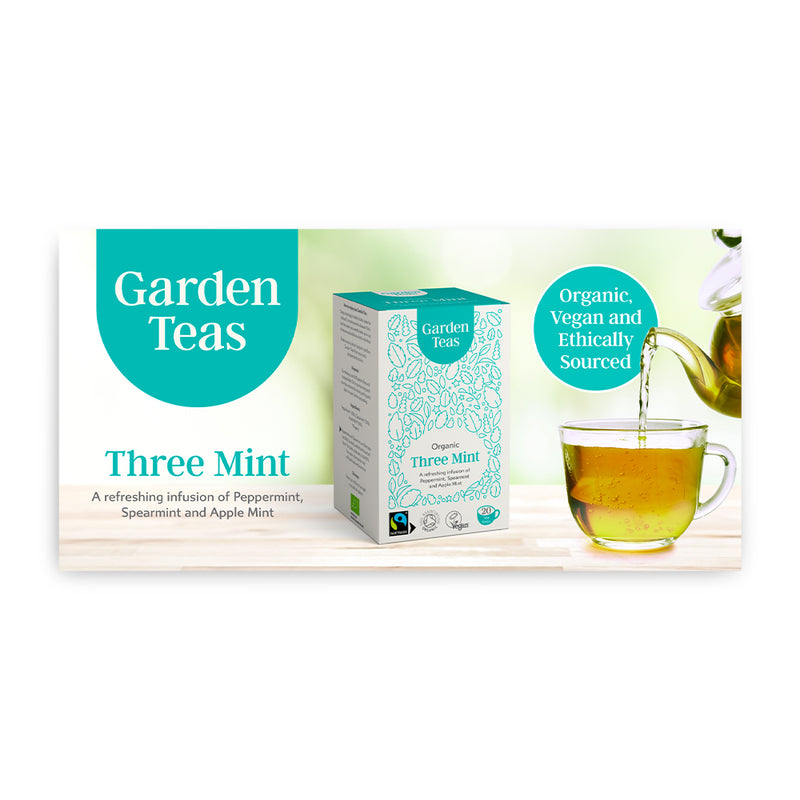 Garden Teas Shelf Talker 6"x3"