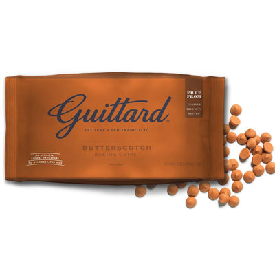 Guittard Butterscotch Baking Chips in large 340g bag.